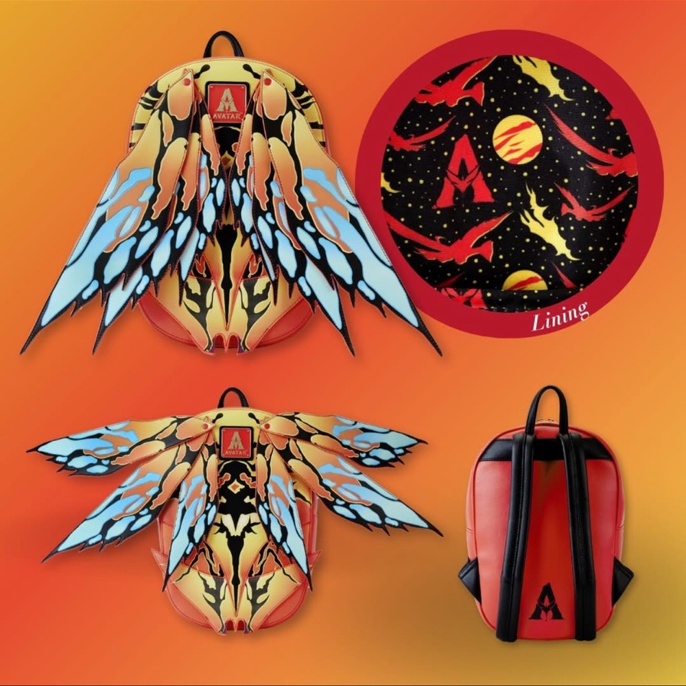 Loungefly Avatar Toruk Movable Wings Cosplay Mini Backpack